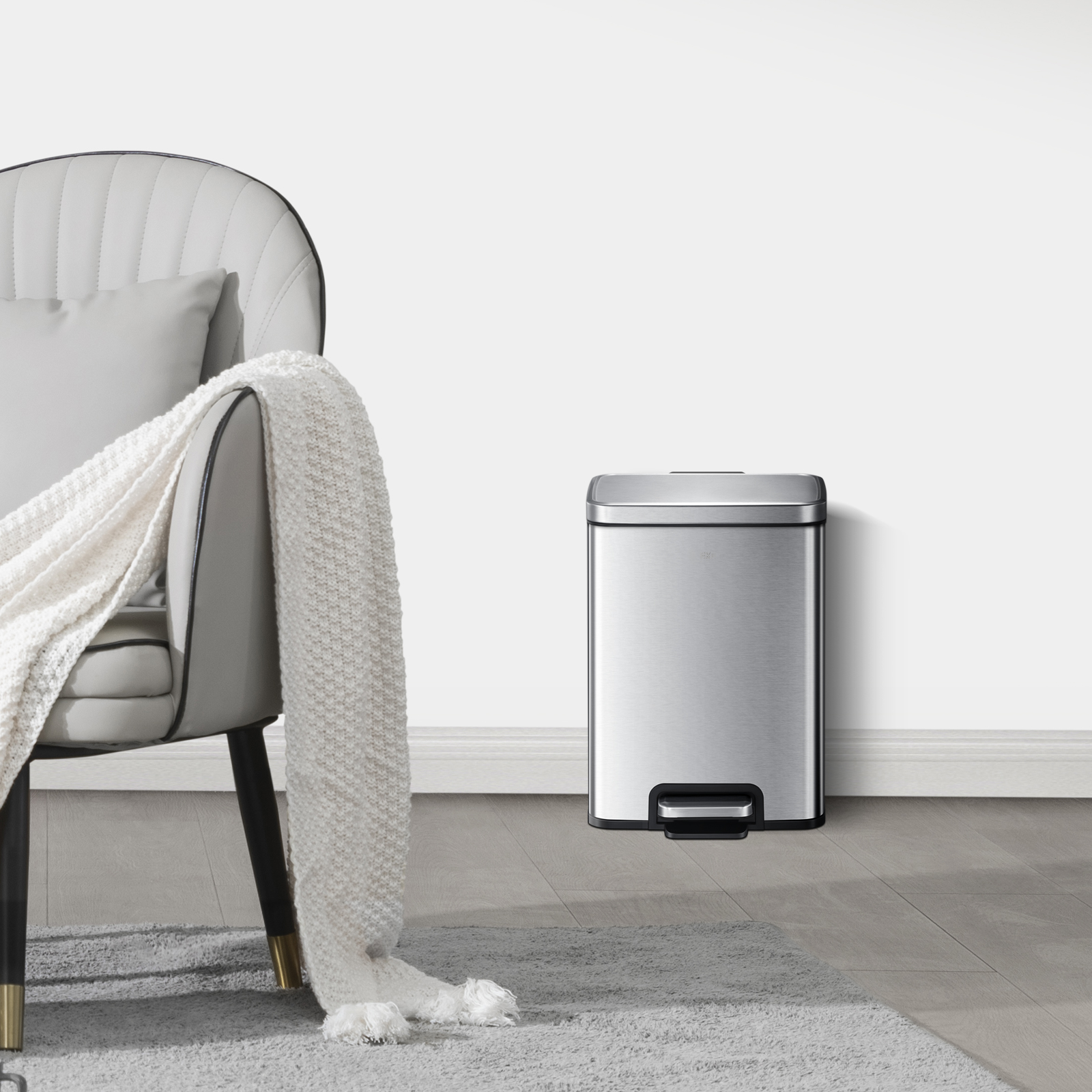 EKO Superior Stainless Steel Dustbin - heavy-duty metal trash cans for kitchen, living room, and office#eko #dustbin #trashbag