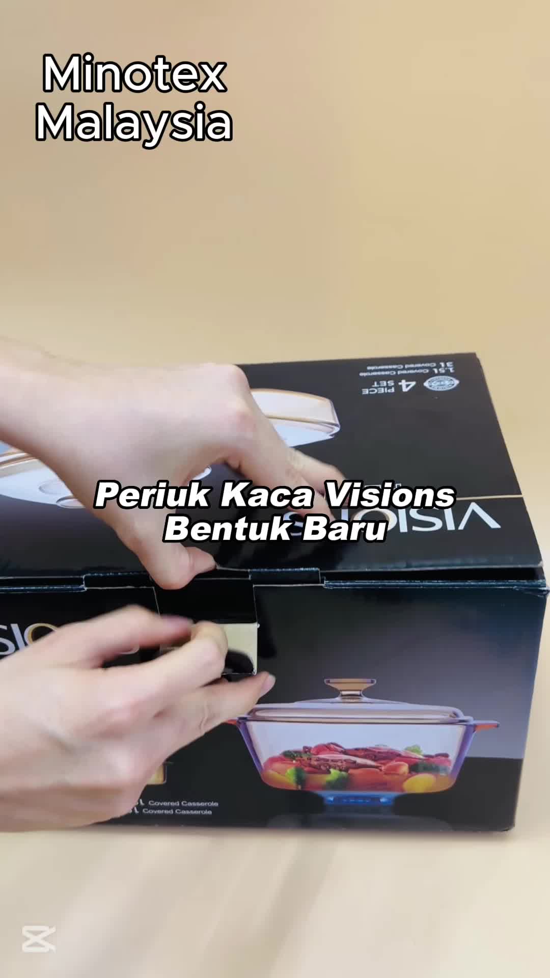Hi Visions Lover, kami ada sampai Periuk Visions terbaru yang berbentuk Segi Empat.  #minotexmalaysia  #periukvisionskaca   #visionscookware