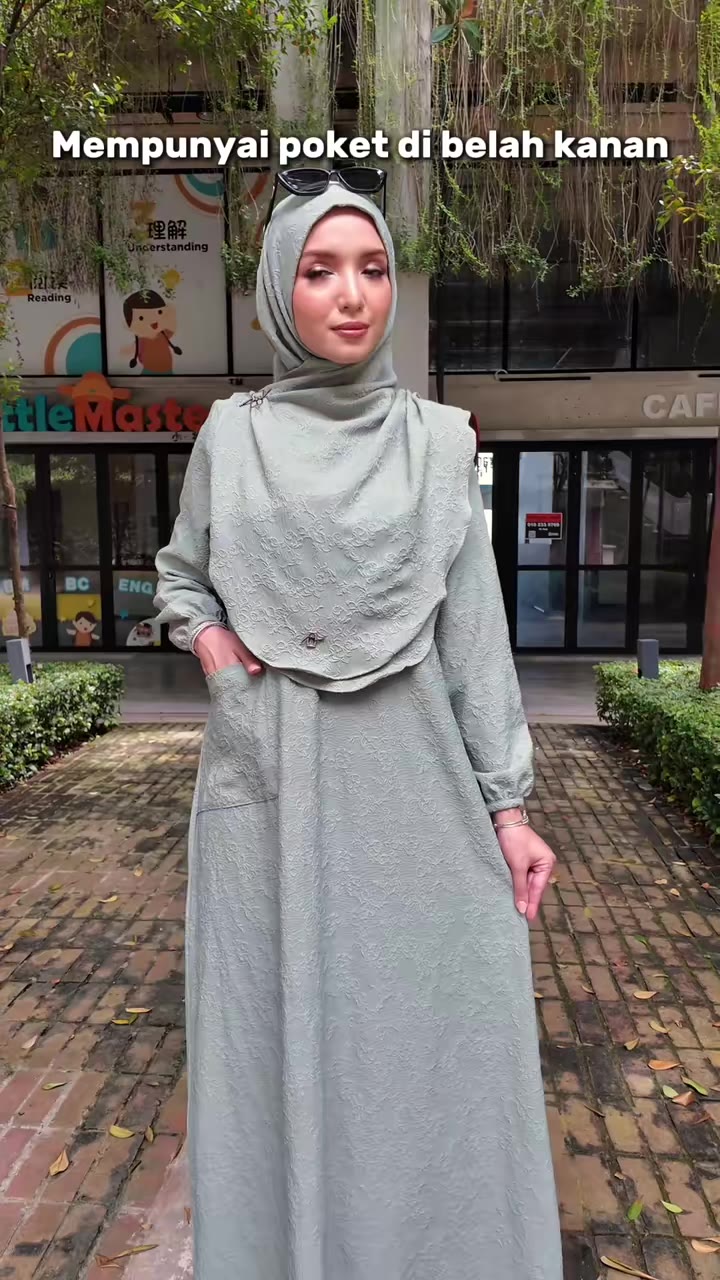 Jubah Abaya Mastura 🥰 Jubah Muslimah Sulam Timbul Eksklusif! ✅ Material ringan & SELESA (tak panas!) ✅Tak perlu GOSOK – terus sarung, terus cantik! ✅Corak sulam timbul yang mewah & kemas!       #fyp #mewahexclusive #tiktokshopmalaysia #TikTokShop...