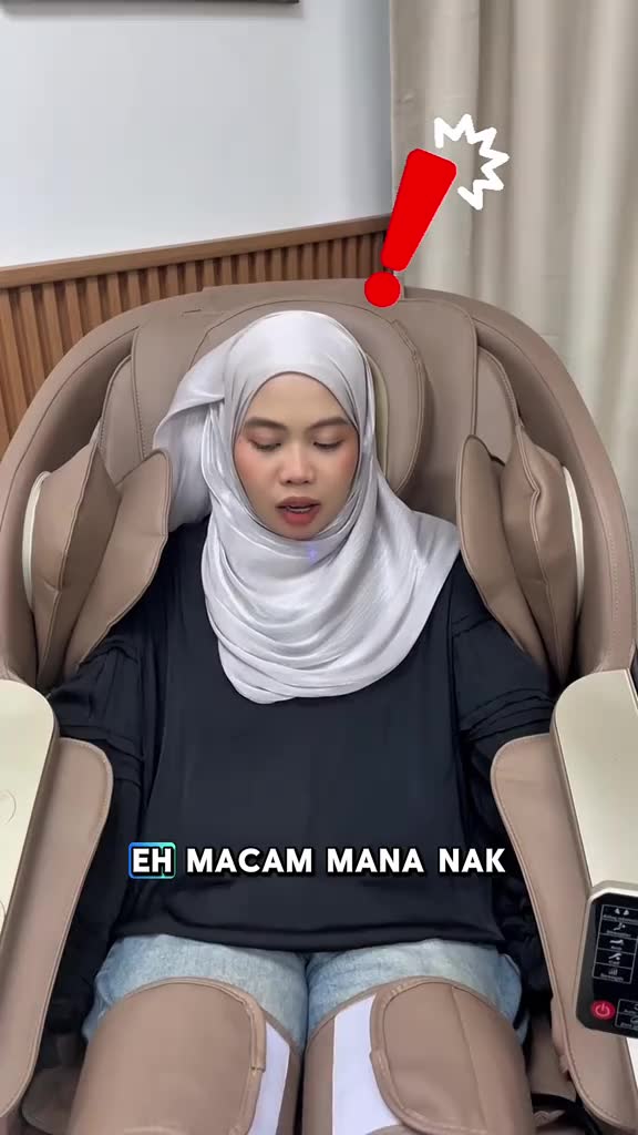 Jangan risau kerusi urut Sayang kita ada Ai Voice Command 😉 #massagechair #kerusiurut #massage #massagetherapy #massager #massage #tiktok #fyp #viralproduct #viral #begkuning #tiktokviral #fyppppppppppppppppppppppp #fyppp #fullbodymassage
