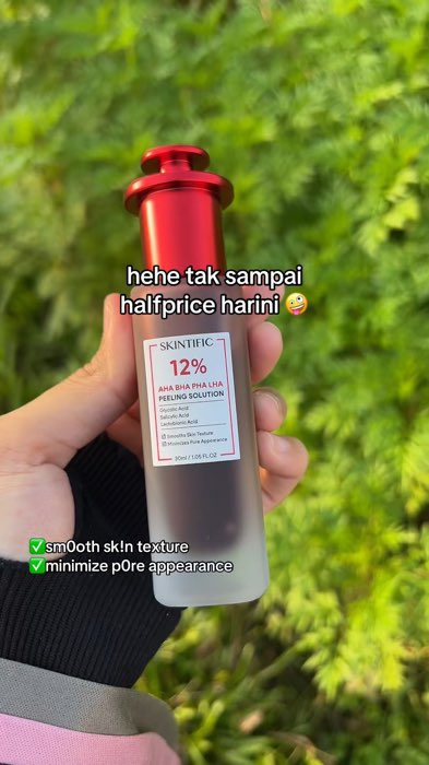 #skintific #peelingserum #peelingsolution #ahabha #ahabhapha #openpores #blackhead