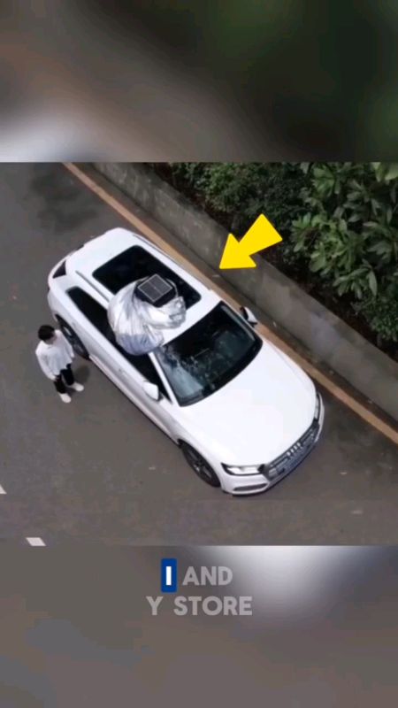 Automatic Solar Car Cover #belidishopee #lagimurah #berbaloi #harusbeli #mudahkerja #senangbawa #jimattenaga #ringan #wajibada