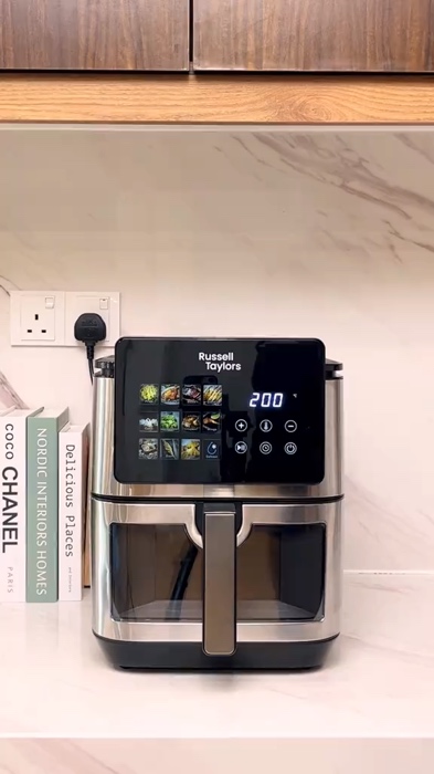 ￼Russell Taylors 3D Visible Window Digital Air Fryer 9L Penggoreng Udara  XXL Z9 #airfryer #RussellTaylors #digital