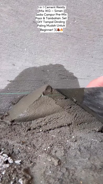 Jimat ratusan ringgit upah tukang dengan membaiki sendiri kerosakan dinding rumah anda hujung minggu ini. #3in1Cement #SimenPreMix #SimenReadyMix #DIY