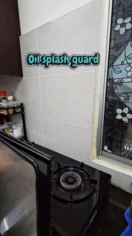 Best guna ni, boleh cover backspalsh dari terkena minyak dan kotoran ✨️😍 #backsplash #kitchen #oilsplatter #dapur #barangdapur #coverbacksplash