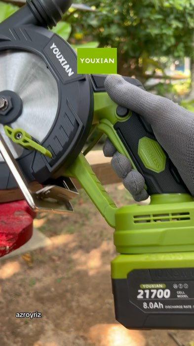 YOUXIAN. 6inch Circular Saw 6200r/min. #shopeelagimurah #shopeehaul #grws #circularsaw #6inch #cordless #Malaysia