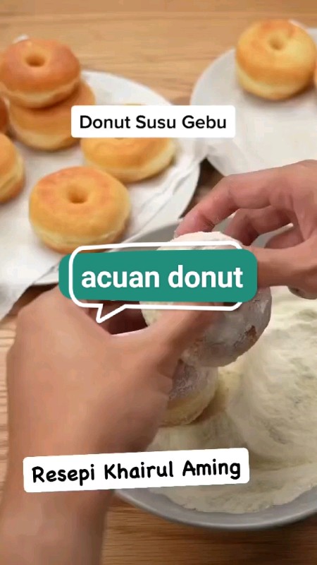Resepi donut khairul amina. #khairulaming #resepi #fypviral