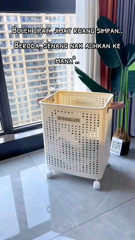 Bakul baju kotor boleh lipat. Foldable laundry dirty clothes basket #laundrybasket #bakulbaju #bakulbajukotor #dirtyclothesbasket