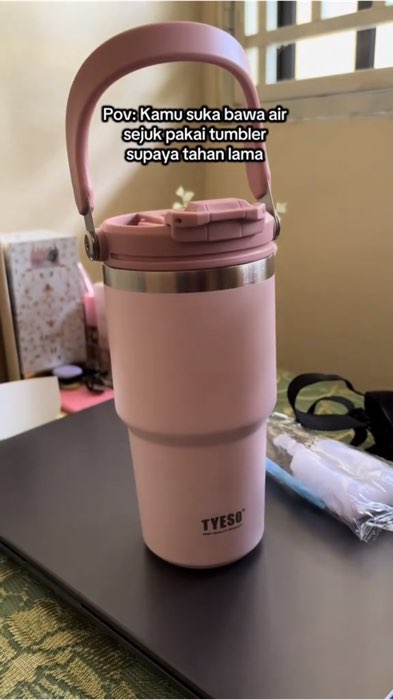Yg mana suka bawa air sejuk&panas tu tumbler ni sesuai taw utk korang 😍 #tyeso #tyesotumbler #tyesovacuumtumbler