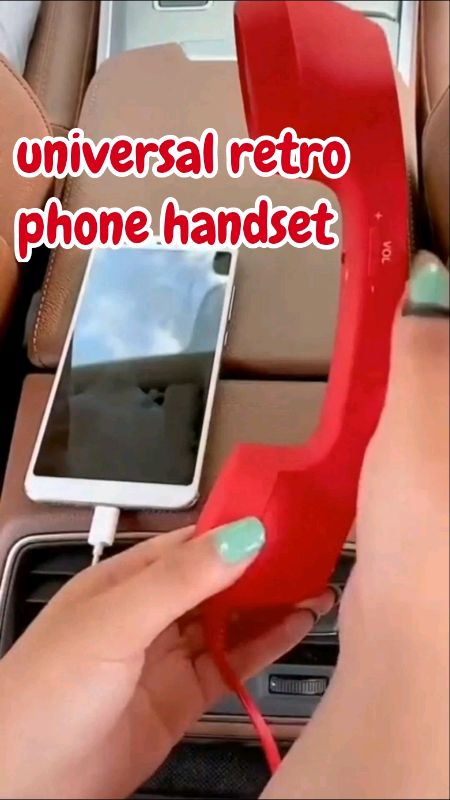 universal retro phone handset.  beli gais comey #handset #universal #trend #fyp #myshopeehaul #shopeehaul #foryou #electroniczone #viral