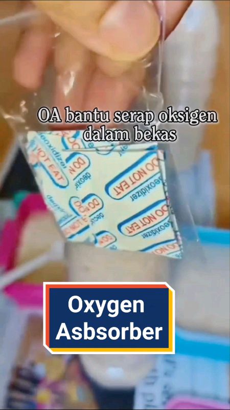 Prep beras cara mudah guna oxygen absorber 🌾✨ Bantu kurangkan oksigen dalam bekas. #oksigenabsorber #OA #prepberas #prepmakanan #berastahanlama #fyp