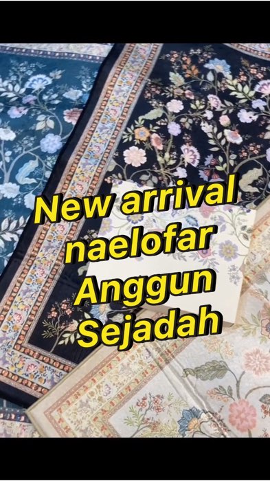 naelofar Anggun Sejadah New Arrival | 3 design #naelofar #newarrival #sejadahnaelofar #shoopehaul #sejadahselesa #sejadahcantik #shopehaul #shopemurah