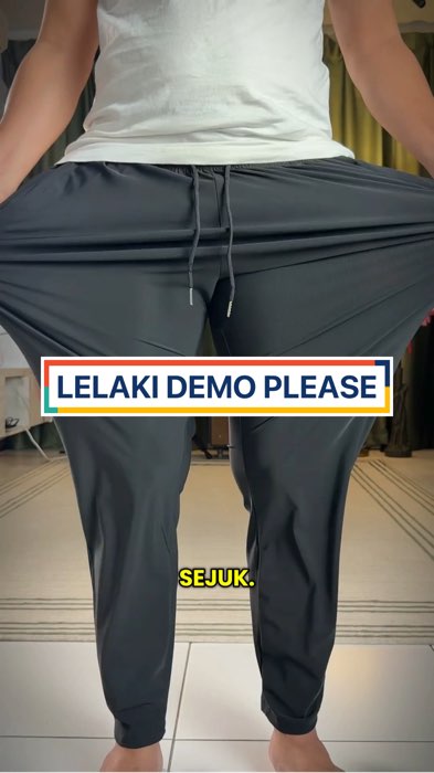 Boleh bah kalau kau #seluartrack #stretchablepants #tracksuit