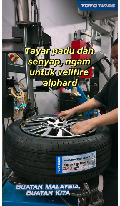 Sedap pakai tayar TOYO PROXES CR1 ni! #toyo #proxes #cr1 #tire #agh30 #anh20 #acr30 #toyota #ShopeeAffiliateMy #shopeehaul #shopeemy #shopeelebihmurah