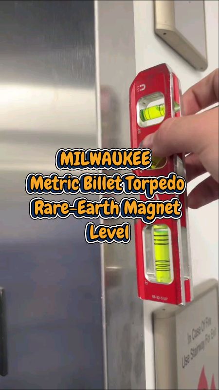 MILWAUKEE 48-22-5207 Metric Billet Torpedo Rare-Earth Magnet Level  Impact-Resistant Aluminium Frame Ruled Edge #MILWAUKEE #QUALITY #PADU #MURAH