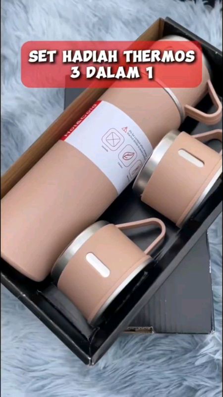 Bukan selalu diaorg nak bagi harga macam ni, checkout cepat‼️#flaskset #thermosset #giftset #thermosflask #thermoscup #bottle #cupset #giftbox