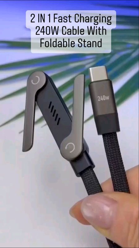 #chargingcable #fastcharging  240W Cable With #foldablestand  Type C #fastchargingcable #shopeelagimurah #Shopeevideo #shopeemy #ElectronicsZone #fyp
