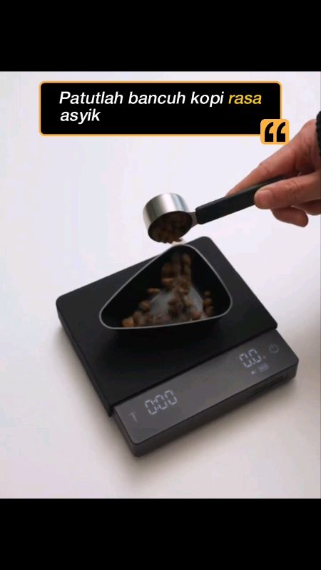 MHW-3BOMBER Cube Scale 3.0 Pro Max ada flow rate ml/s & auto mode. Bateri 3000mAh tak payah kerap cas #CoffeeScale #timbangkopi
