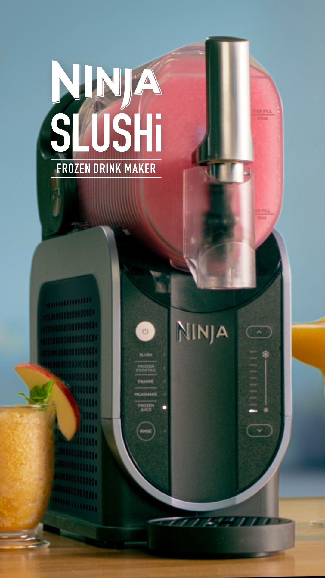 Meet the Ninja SLUSHi™ – Slush it your way and transform any beverage into a frozen treat in minutes, no ice needed. #ninjakitchen #ninjaslushi