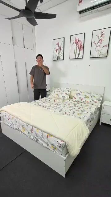 #katilqueen #queenbed #bedframe #katil