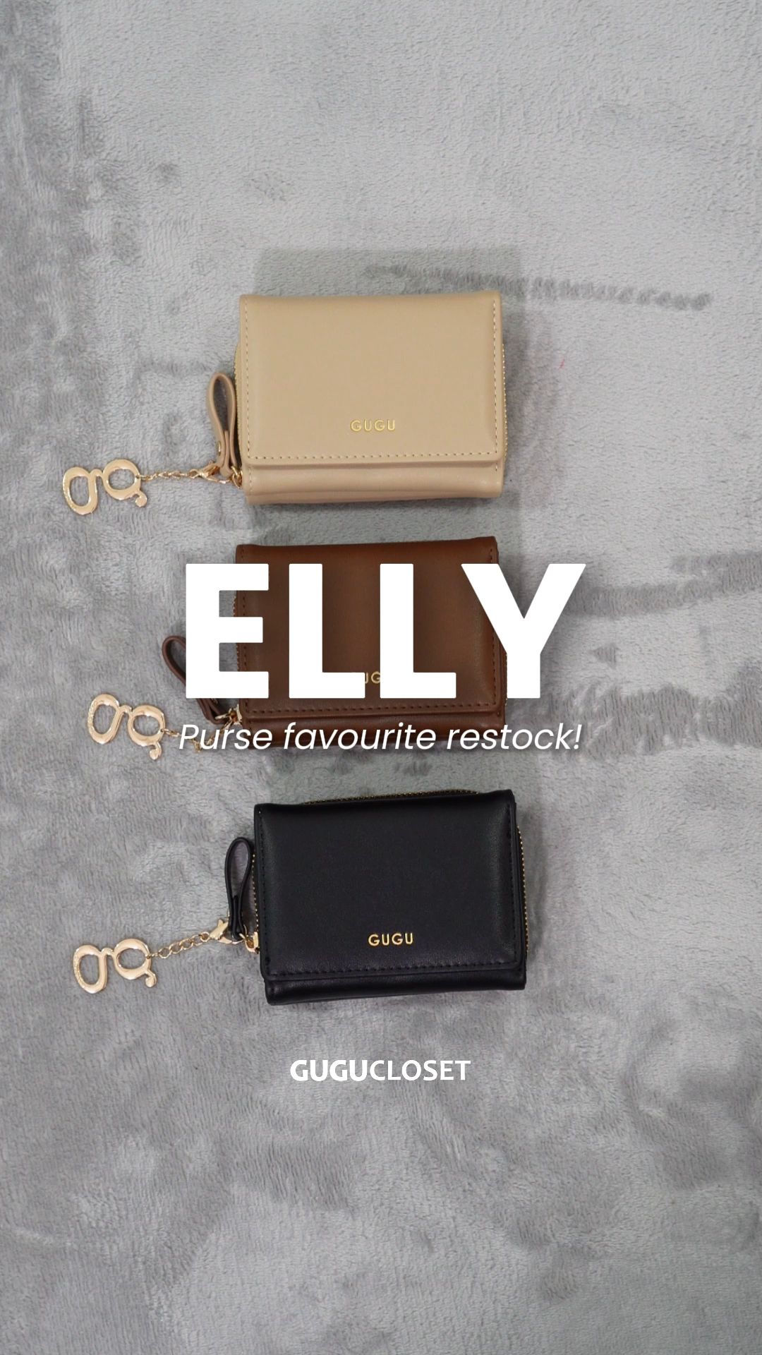 Elly Purse kecil dan praktikal, sesuai simpan barang penting untuk gaya harian yang ringkas dan kemas. #ellybygugu #gugucloset #gugu02