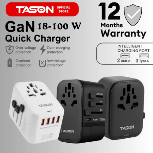 Universal Travel Adapter with USB-C