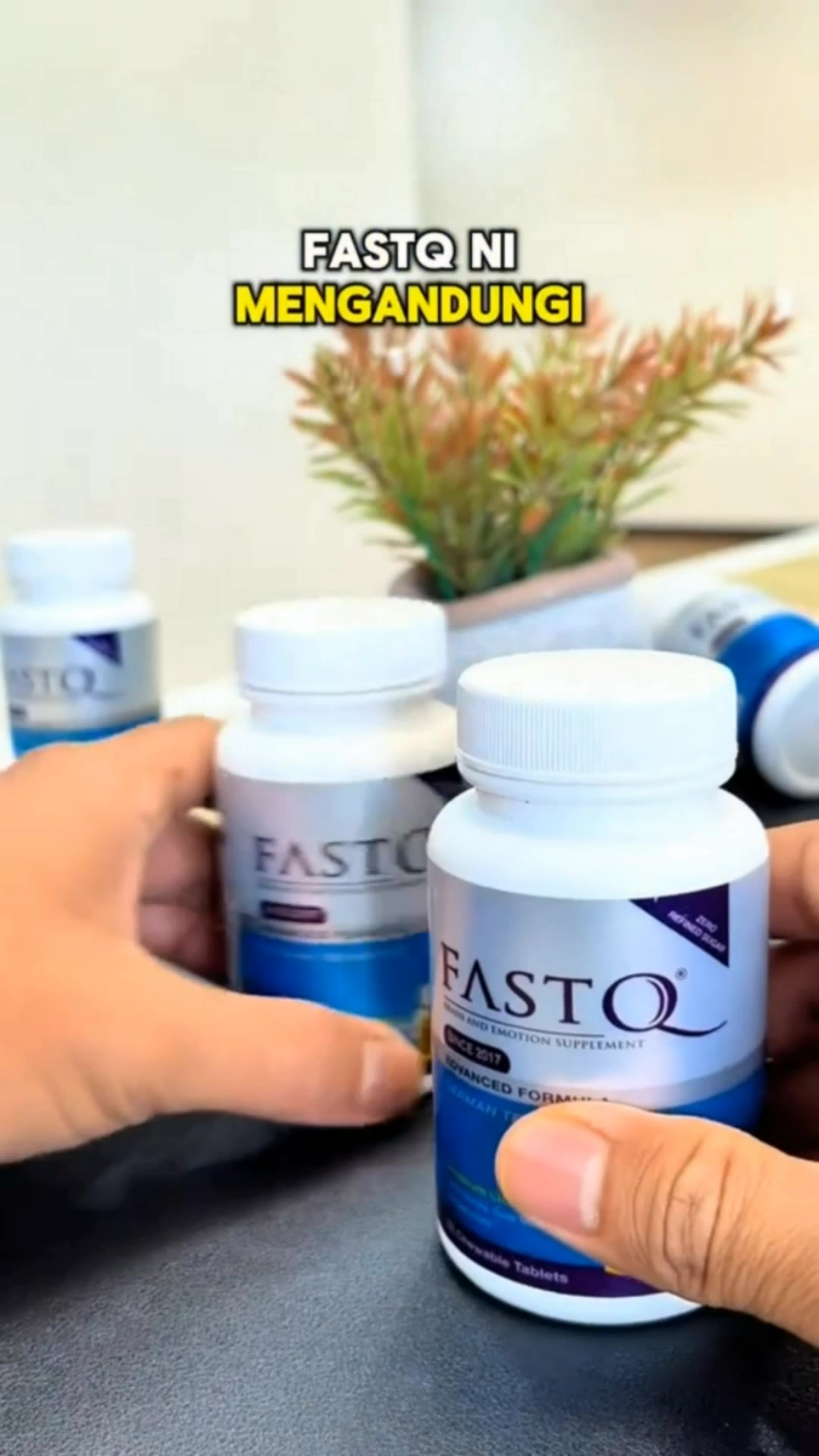 FASTQ Supplement Minda Anak Bijak (32 tablet x 2 botol) Perisa Coklat Sedap, Original HQ